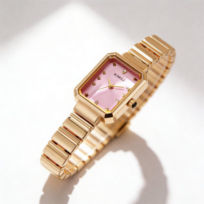 Reloj Rectangular Oro - Pixie