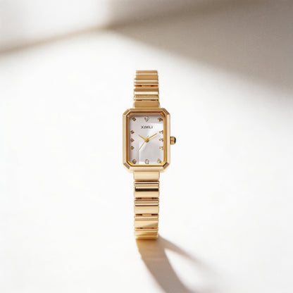 Reloj Rectangular Oro - Pixie